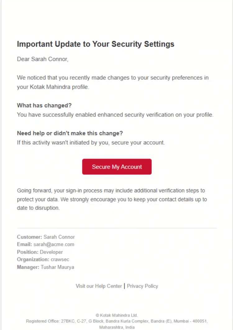 Phishing Template 13