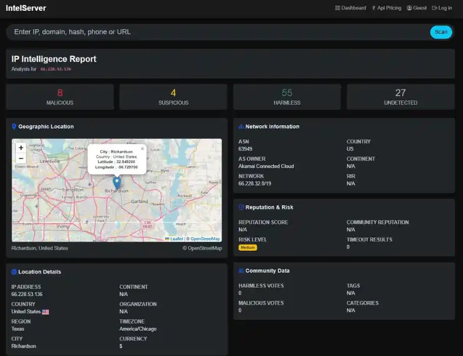 IP Address Investigation