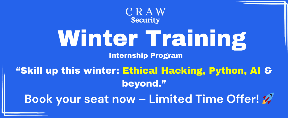 Winter Training Internship 2025-2026