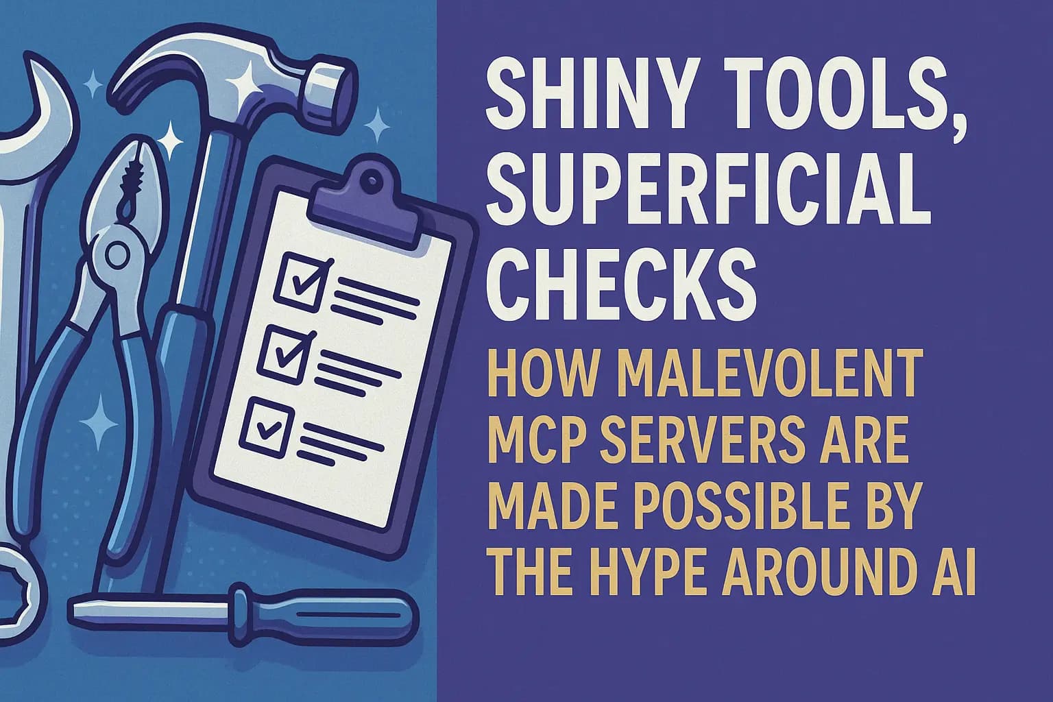 Shiny Tools, Superficial Checks: How Malevolent MCP Servers are Made Possible by the Hype around AI