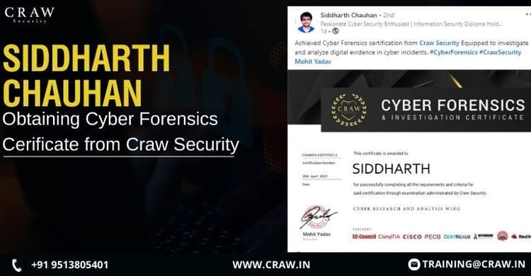 Craw Reviews by Siddhart | Cyber Forensics Investigation