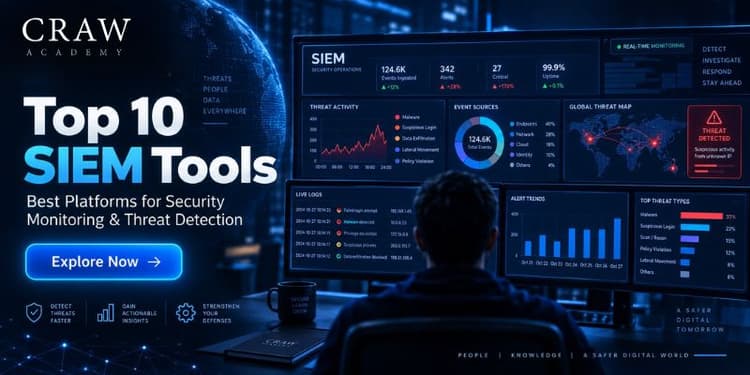 Top 10 SIEM Tools For 2026: Splunk, Sentinel, QRadar & More