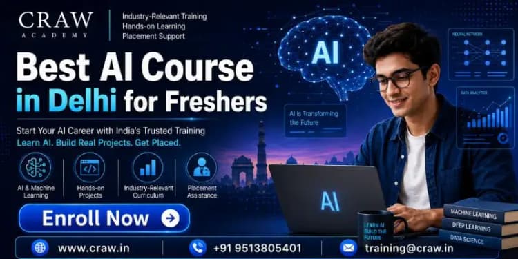 Best AI Course in Delhi for Freshers 2026 | Craw Security