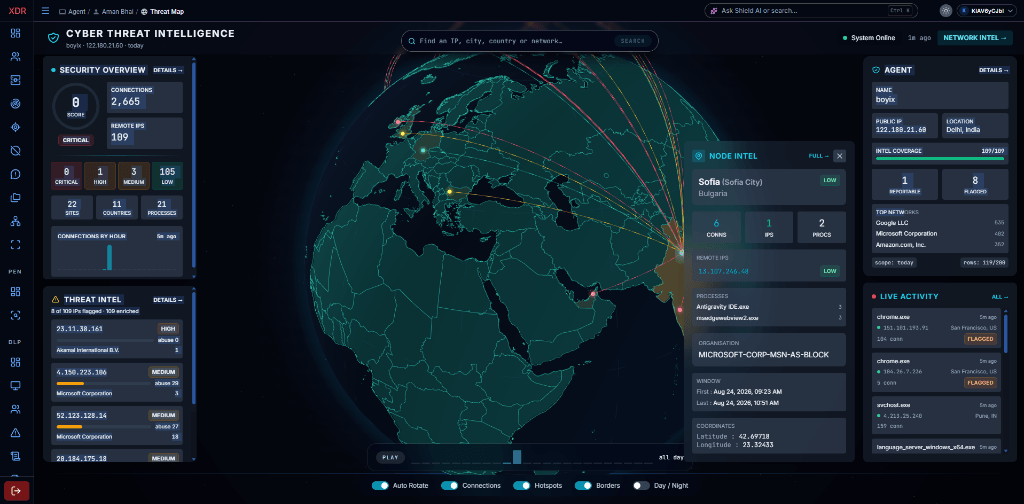Global Threat Map View