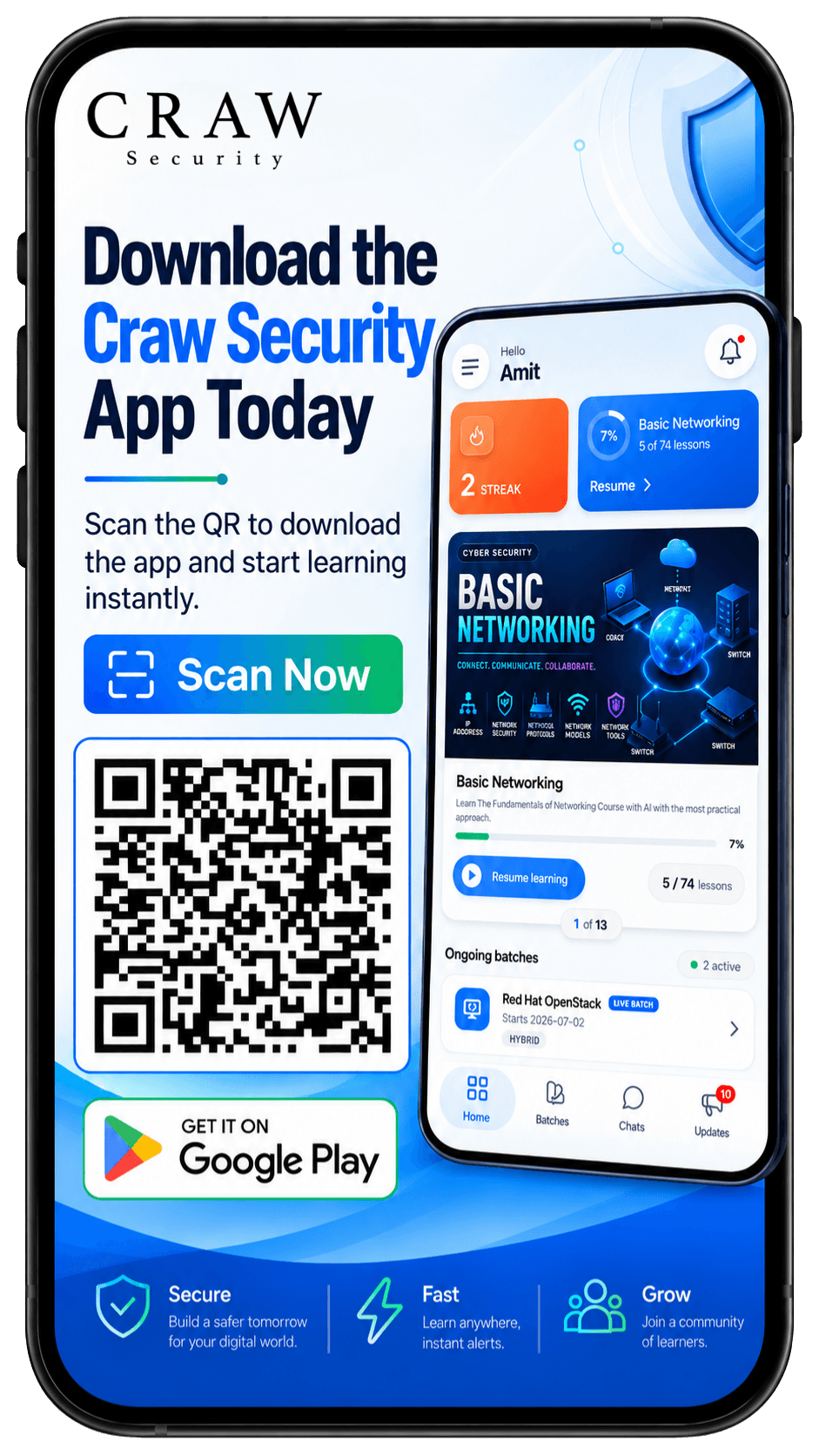 Craw Security mobile application