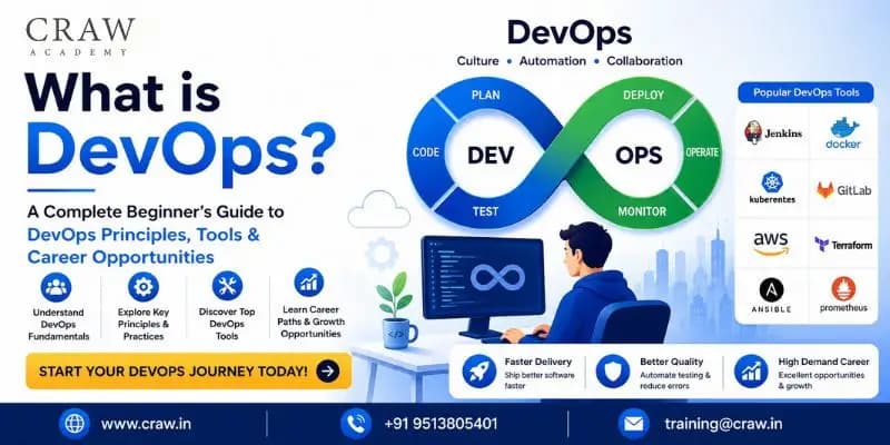 What is DevOps? A Complete Beginner’s Guide to DevOps Principles, Tools & Career Opportunities