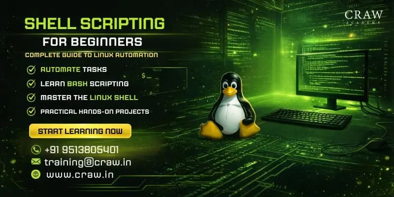 Learn of Shell Scripting for Beginners: Complete Guide to Linux Automation