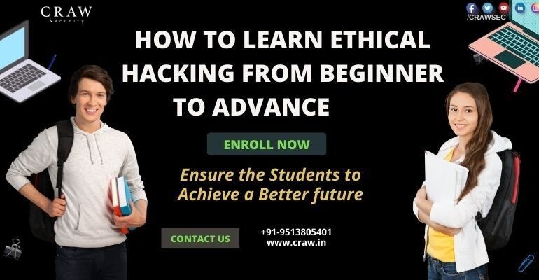 How To Learn Ethical Hacking from Beginner to Advance in India - Craw Security