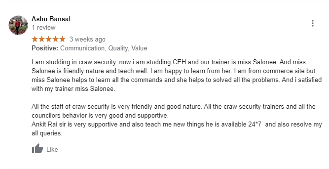 craw cyber Security Reviews