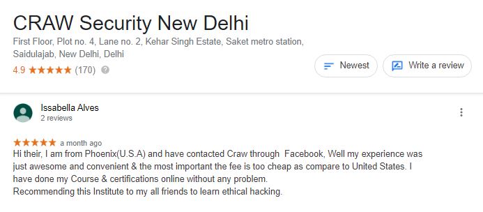 craw cyber Security Reviews