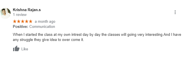 Krishna Rajan.s reviewed about Craw Security on Google