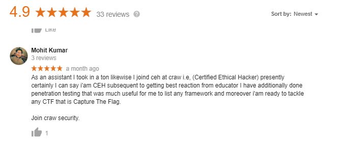 craw cyber Security Reviews