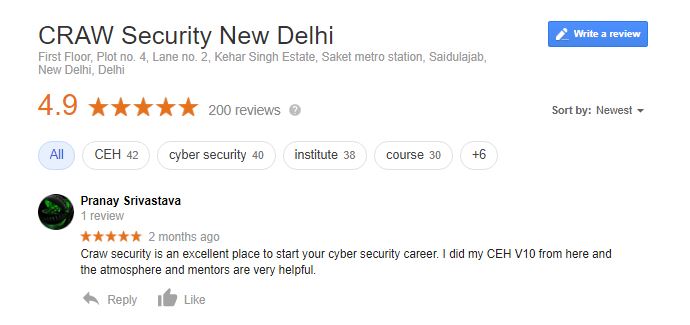 craw cyber Security Reviews