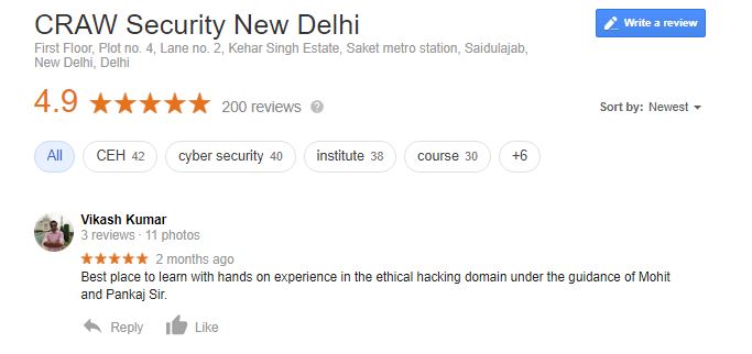 craw cyber Security Reviews