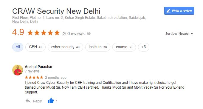 craw cyber Security Reviews