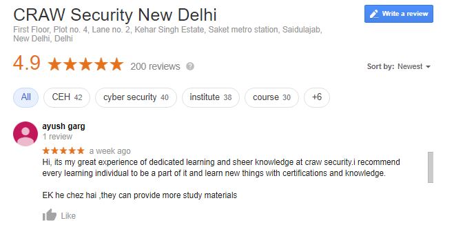 craw cyber Security Reviews