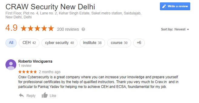 craw cyber Security Reviews