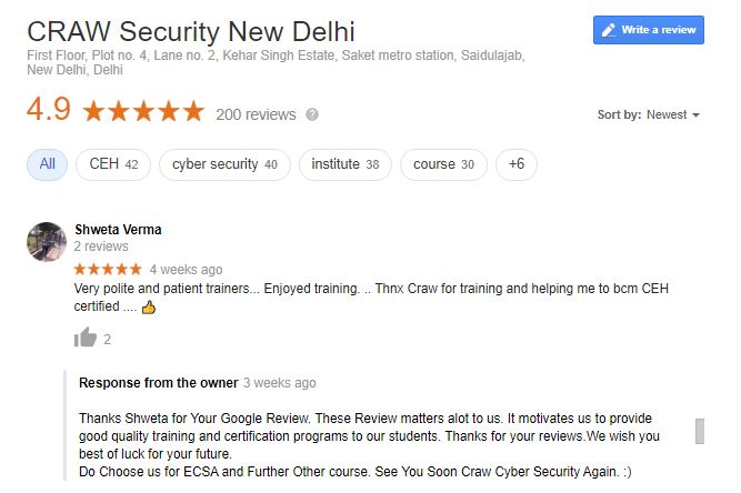 craw cyber Security Reviews
