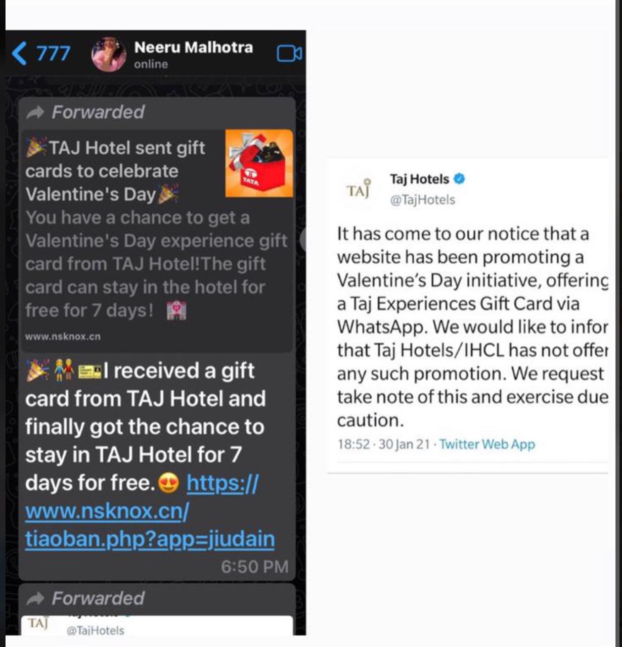 ALERT!!!! Big Scam-Taj Hotel Mumbai