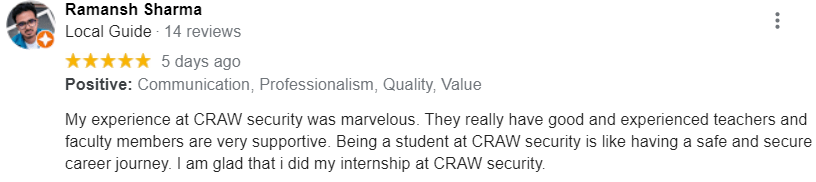 craw security google review