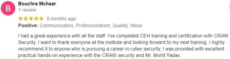 craw security google reviews