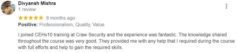 craw security google reviews