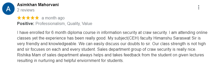 craw security google reviews 