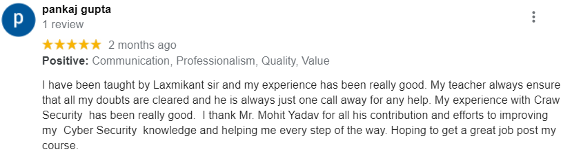 craw security google reviews 