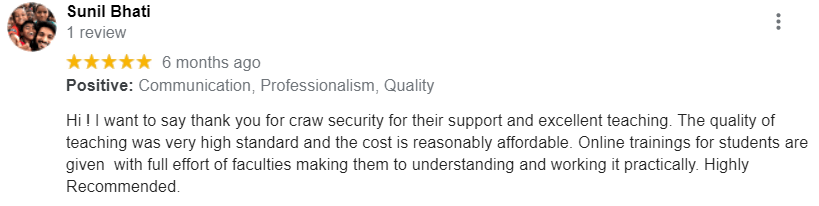 craw security google reviews 