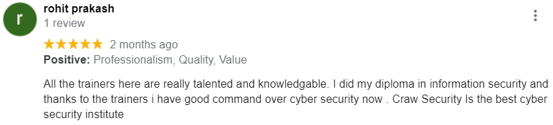 craw security google reviews 
