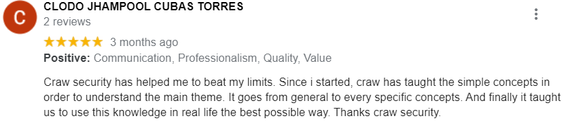 craw security google reviews 
