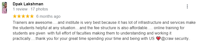 craw security google reviews
