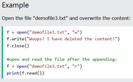 python file handling