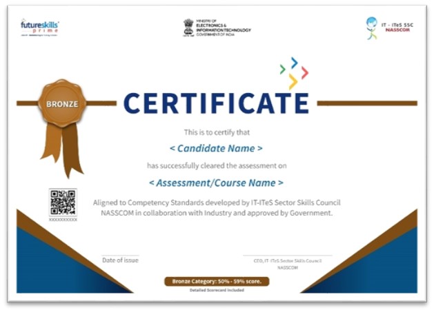Bronze-certificate