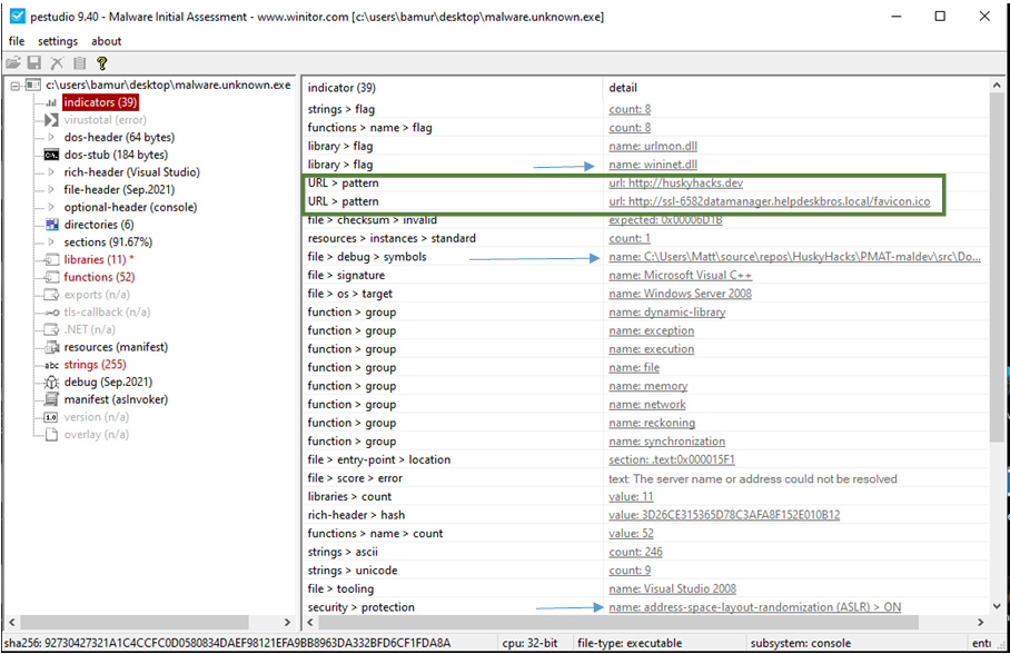 PEStudio tools