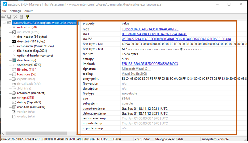 malware assessment