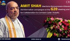 Amit Shah mentions ransomware attacks and disinformation campaigns at the G20 meeting and calls for collaboration to combat cyber threats.