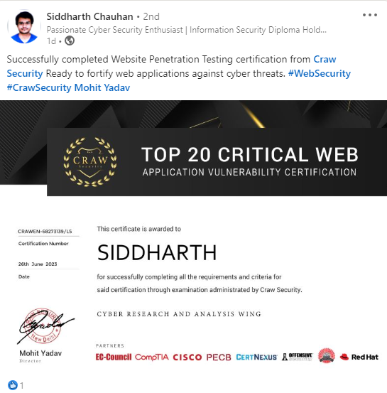 Siddharth web application security